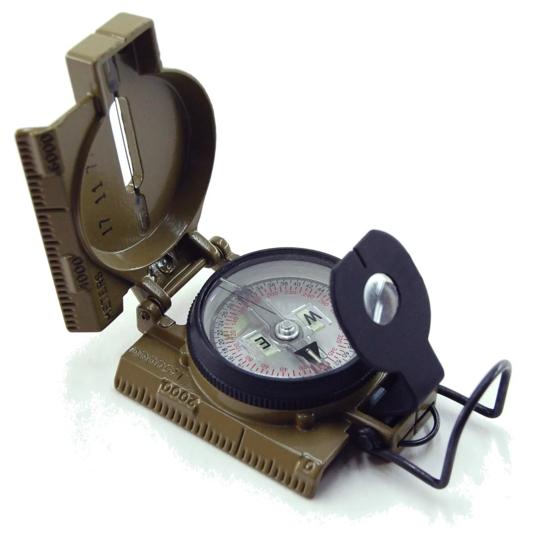 Coyote Brown 3H Tritium Lensatic Compass - Image 4